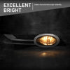 G-PLUS Clear Fog Light Lamps Pair+Black Fog Light Bezel Cover+Switch Compatible with Honda Odyssey 2014 2015 2016 2017 HO2592137, HO2593137