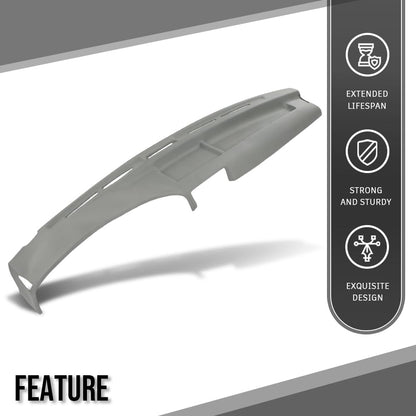 G-PLUS TPE Dash Cover Dashboard Cover Compatible with Ford F350 Xl/XLT V8 5.8L 1992-1997 Fit Ford Bronco XLT/Eddie Bauer V8 5.0L 1992-1996 Gray