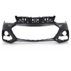 G-PLUS Upper Front Bumper Cover Primered Compatible with Chevy Trax 2017-2020 42537718 GM1014131 Black