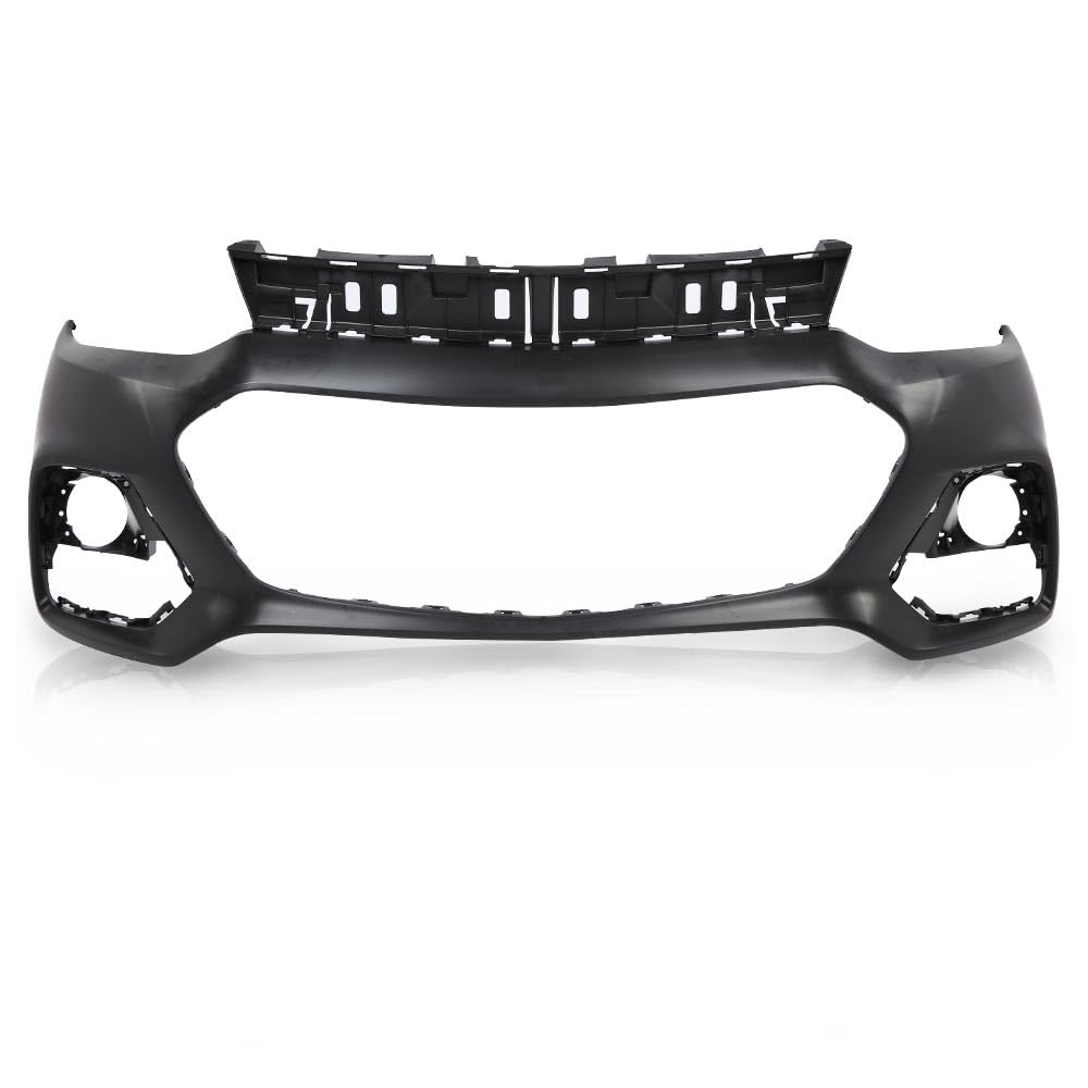 G-PLUS Upper Front Bumper Cover Primered Compatible with Chevy Trax 2017-2020 42537718 GM1014131 Black