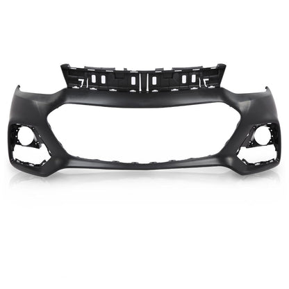 G-PLUS Upper Front Bumper Cover Primered Compatible with Chevy Trax 2017-2020 42537718 GM1014131 Black