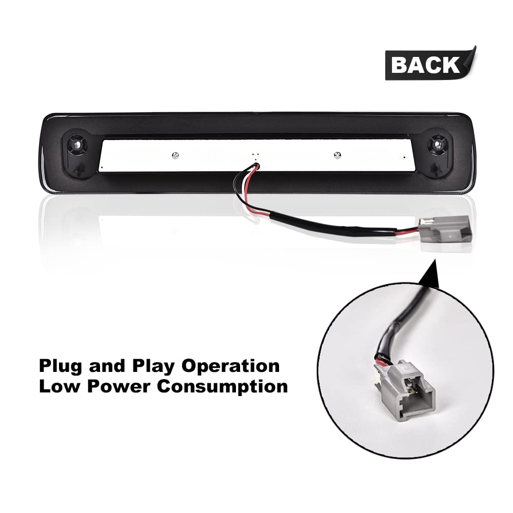 G-PLUS LED 3rd Third X Brake Light Rear Brake Stop Tail Light Fit 2015-2018 Colorado/Canyon GM25971002 52019397 High Mount Stop Light Third Tail Light