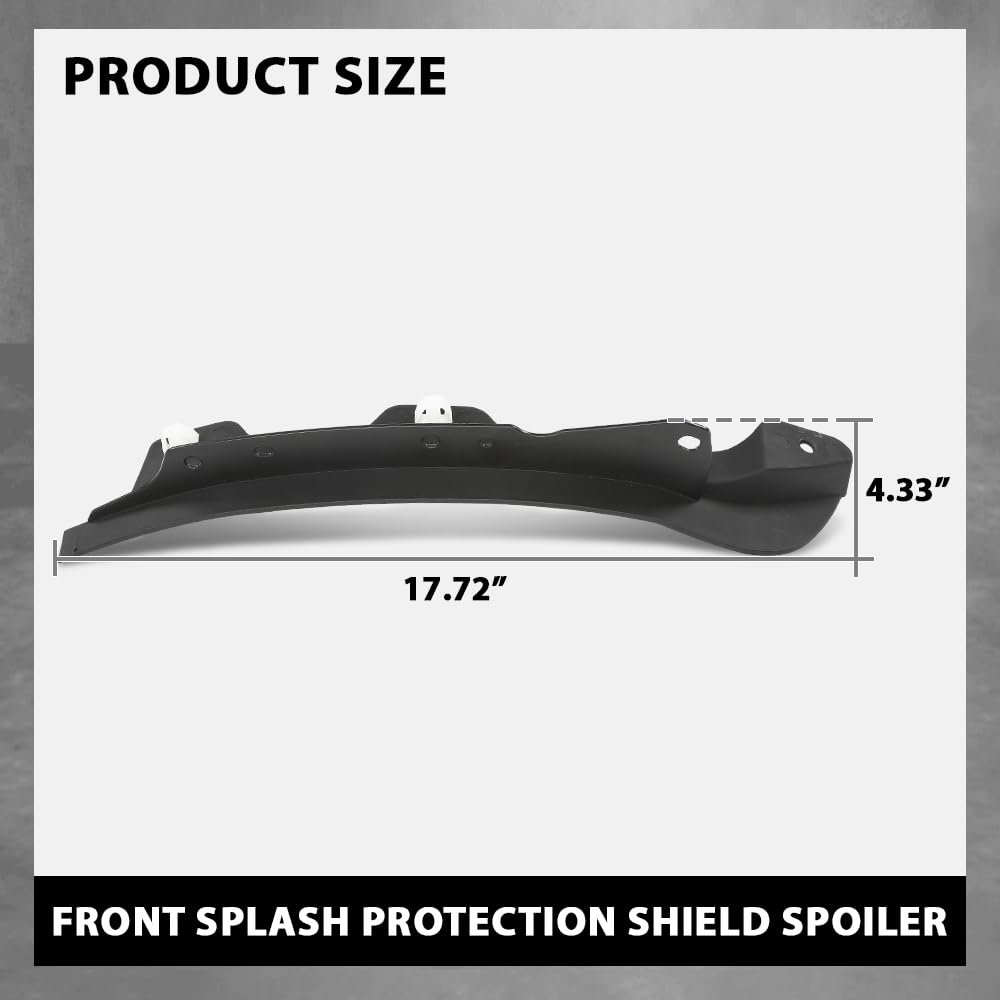 G-PLUS 2PCS Front Splash Protection Shield Spoiler, Compatible with Audi A4 B8 S4 Quattro 2008-2015, 8K0853888A, 8K0853887A