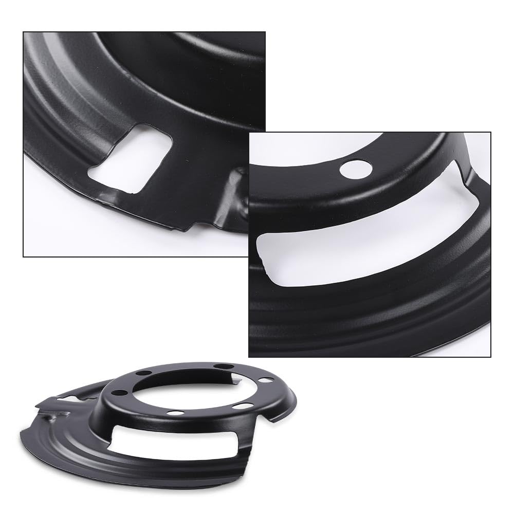 G-PLUS Front LH & RH Brake Dust Shield Compatible with Jeep Cherokee XJ 1984-2001, Fit Jeep Wrangler 1987-2006, Fit Jeep Grand Cherokee 1993-1998 Brake Backing Plate Dust Shield 52005476, 52005477