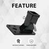G-PLUS 2" Feet Steel Receiver Hitch with Hitch Pin Compatible with Hmmwv Humvee Military Black Powder Coated