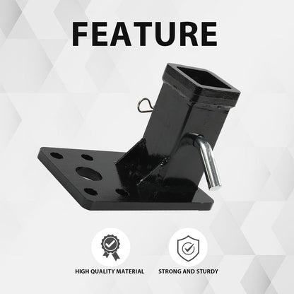G-PLUS 2" Feet Steel Receiver Hitch with Hitch Pin Compatible with Hmmwv Humvee Military Black Powder Coated