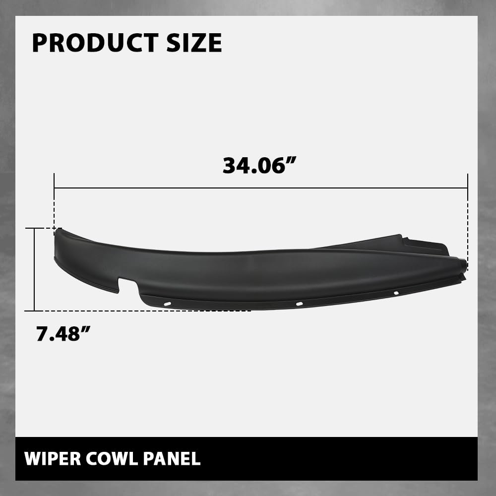 G-PLUS Windshield Wiper Cowl Vent Cover Right Side Compatible with Chevy Express 1500 2500 3500 Van 1996-2017,Compatible with GMC Savana 1500 2500 3500 Van 1996-2017 25826330