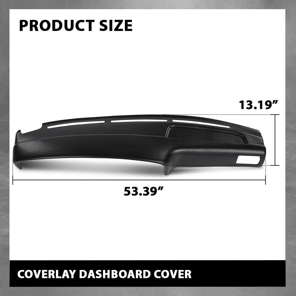 G-PLUS TPE Dashboard Dash Cover Compatible with Toyota 4Runner Pickup 1989-1995 Black