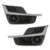 G-PLUS Fog Light Cover Set Chrome Molding Compatible with Impreza Sport 2015 2016 Without Fog Light Hole 57731FJ400 SU1039109