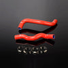 G-PLUS Silicone Radiator Coolant Hose Pipe Kit Clamps Compatible With 2009-2012 Nissan 370Z Z34 G37 Red 2pcs