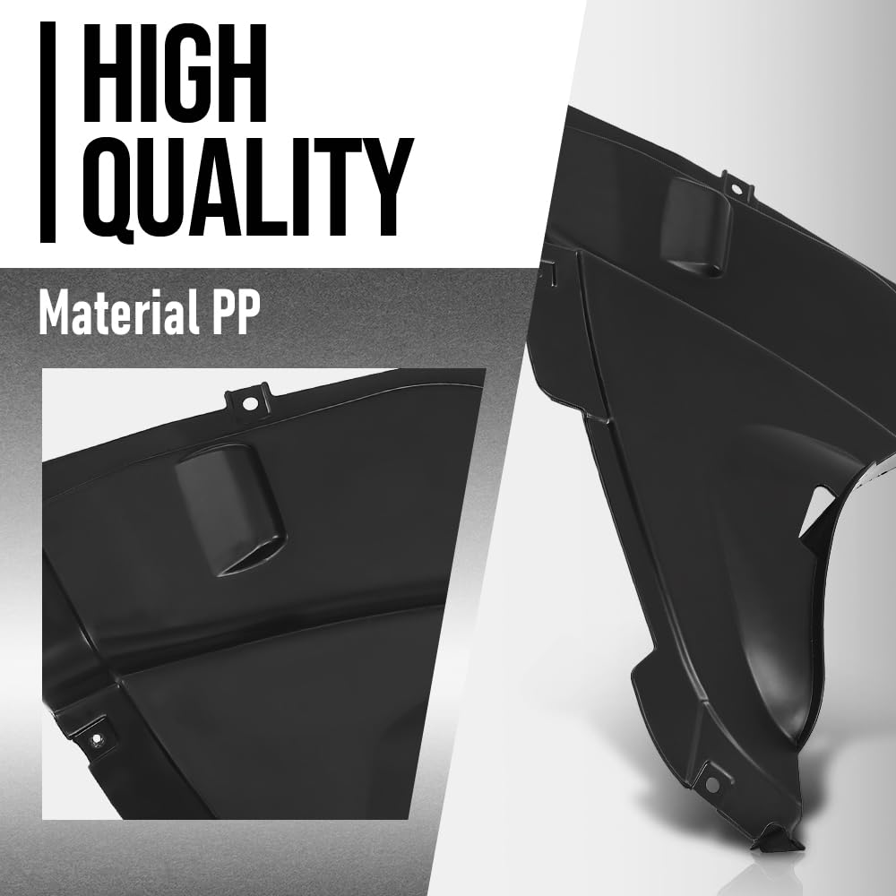 G-PLUS Front Lower Fender Liner Right Side Fit BMW 320i/320i xDrive Base 2013-2018 51718055020, BM1251125 Black