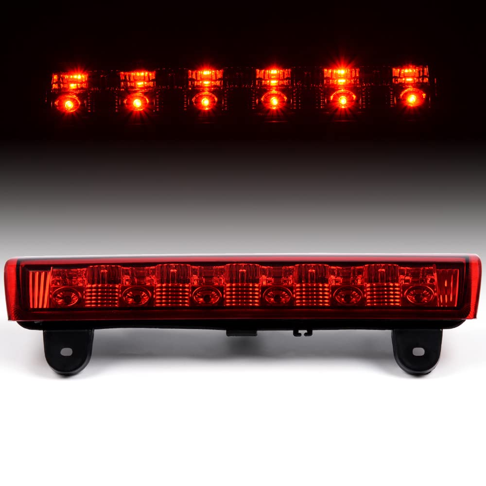 G-PLUS LED Third Brake Cargo Light Compatible With 2000-06 Chevy Suburban Tahoe GMC Yukon(ONLY For Liftgate Rear Doors),3RD Stop Tail Lamps (LED Chrome Housing Red Lens)
