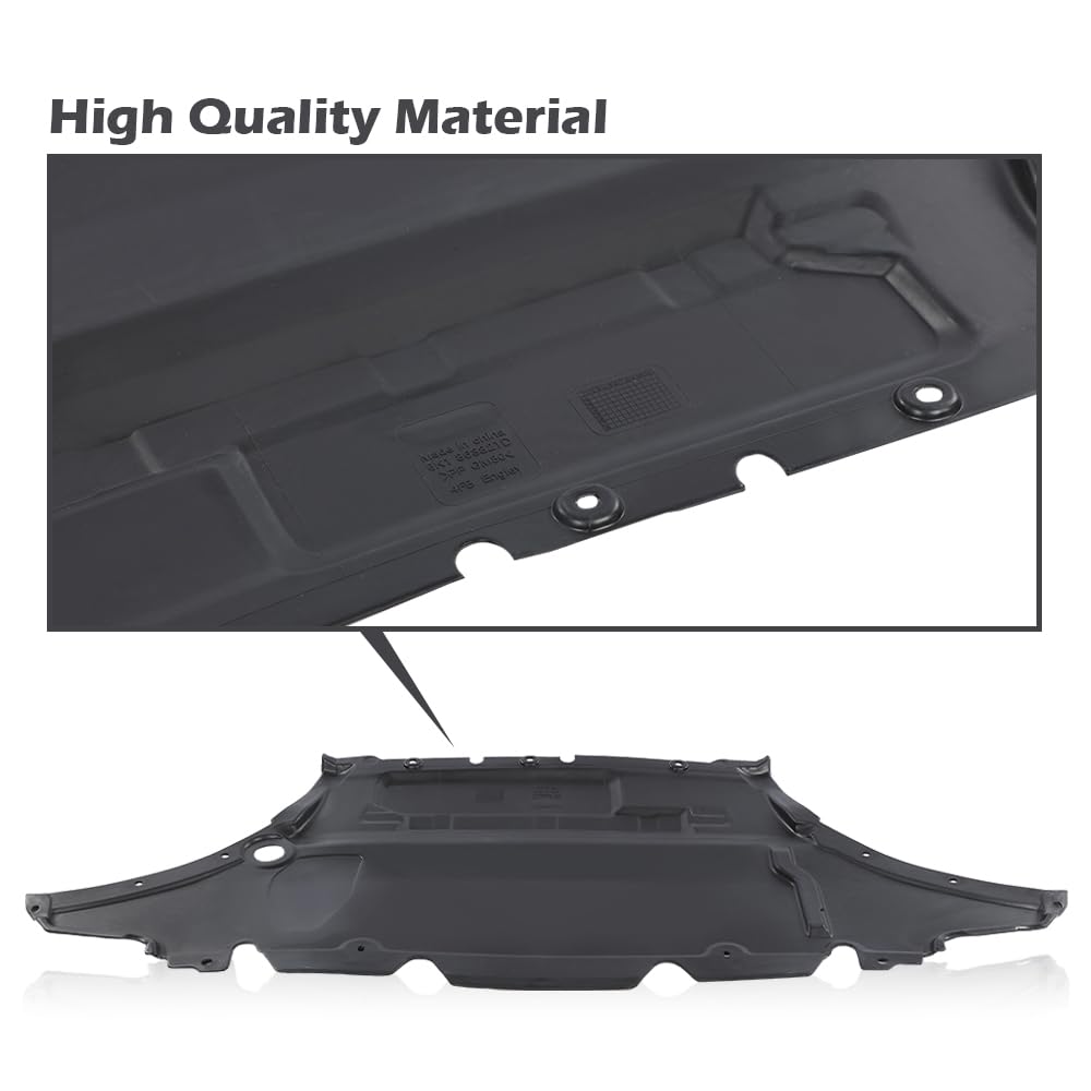 G-PLUS Front Engine Splash Shield Compatible with 2009-2012 Audi A4 Quattro A4 for at Models 8K0863821AF AU1228119