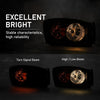 G-PLUS Headlights Assembly Left and Right Side Compatible with Dodge Ram 1500 2006-2008/Fit Dodge Ram 2500 3500 2006-2009 Smoke Lens Black Housing Amber Reflector 68003125AD 68003124AD