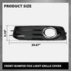 G-PLUS Front Bumper Fog Light Grille Cover Compatible with Audi A3 8P S-Line 2009-2012,Only Fit for S-Line Bumper 8P0807682, 8P0807681