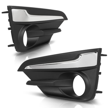 G-PLUS Fog Light Trim Compatible with Driver and Passenger Fit Subaru Impreza 2017-2019, Fit For Models with Chrome Trim 57731FL040