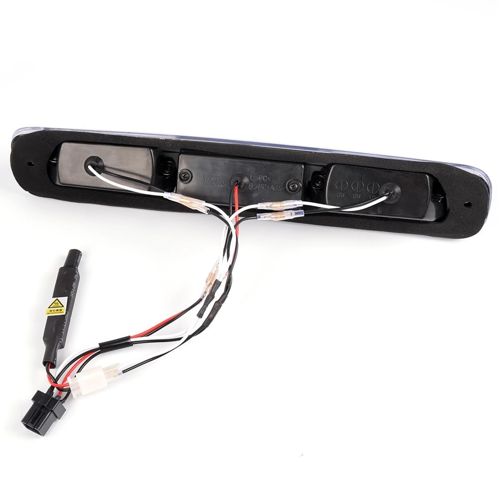 G-PLUS LED Third Brake Light Compatible with Chevy Silverado/GMC Sierra 1500 2500 3500 1999-2007 3rd High Mount Stop Lamp, Clear Lens Black Housing, 5978318 16525205 923240