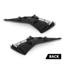 G-PLUS Front Bumper Trim Pair for Lexus LX ES250 2023-2024 Chrome Black Close-up View