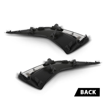 G-PLUS Bumper Trims Front LH&RH Pair Fit LX ES250 F Sport 2023-2024, Fit Model Without F Sport Package 5310506010, 5310606010, LX1039128, LX1038128 Chrome and Black
