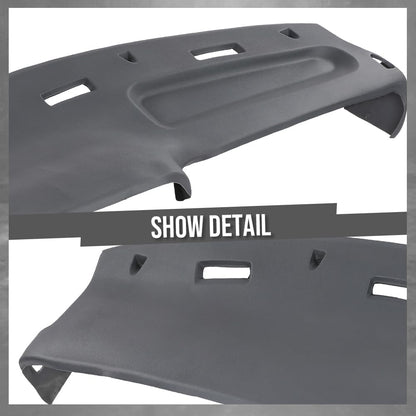 G-PLUS TPE Dash Cover Dashboard Compatible with Dodge Ram 1500 2500 3500 Truck 1994-1997 Gray
