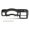 G-PLUS Cluster Dash Bezel Radio Trim Panel Double Din Compatible with Chevy Blazer S10/ GMC Jimmy Sonoma 1998-2004 (Black)