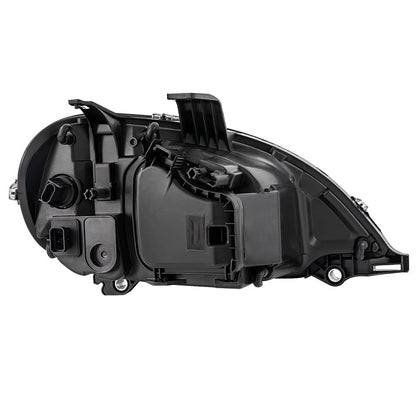 G-PLUS Headlights Assembly, Compatible with 1996-2004 Freghtliner Columbia Left Bumper Headlamps, Clear Lens Chrome Housing Amber Reflector,faros delanteros