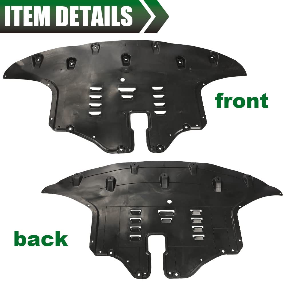 G-PLUS Front Engine Splash Shield Compatible with 2016-2019 Kia Sorento,Front Center Undercar Shield Replacement KI1228152 29110C6800