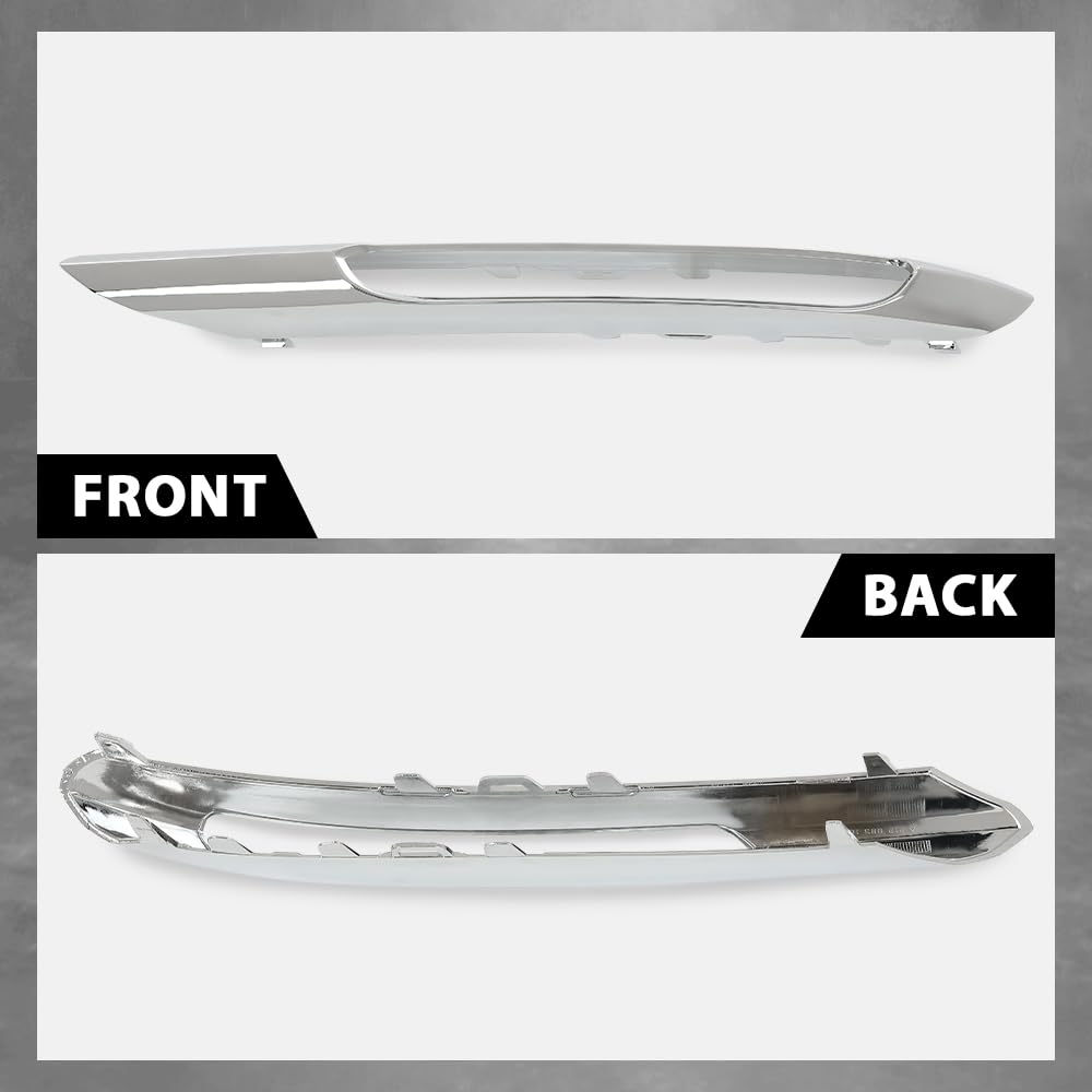 G-PLUS Front Bumper Fog Light Grille Trim Compatible with Benz E350 4Matic Coupe 2-Door 2012-2013,Fit Benz E350 4Matic Sedan/Wagon 4-Door 2010-2013 A2128851674