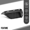 G-PLUS Fog Light Covers Front Driver Left Side Compatible with Ford Mustang 2023-2024 PR3Z17E811AA, FO1038237 Black