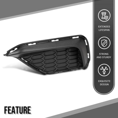 G-PLUS Fog Light Covers Front Driver Left Side Compatible with Ford Mustang 2023-2024 PR3Z17E811AA, FO1038237 Black