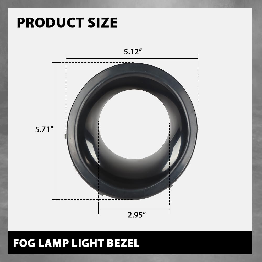G-PLUS Fog Lamp Light Bezel Compatible with LR4 2010-2014 Black