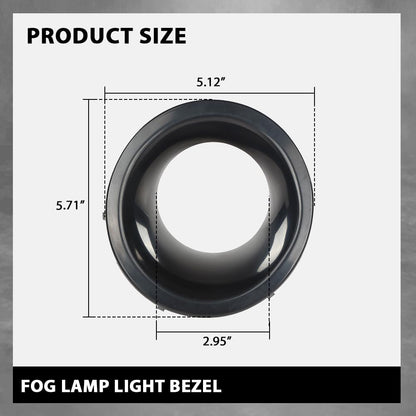 G-PLUS Fog Lamp Light Bezel Compatible with LR4 2010-2014 Black