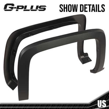 G-PLUS Fender Flares Compatible with Chevy Silverado 1500 2014-2018/Fit Chevy Silverado 2500 3500HD 2015-2019 NOT fit GMC Sierra NOT Fit Dually model