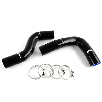 Silicone Radiator Hose Kit Clamps Replacement For Subaru Impreza GC8 GF8 STI EJ20 EJ25 WRX Turbo1996-2000, Black 2PCS