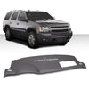 G-PLUS TPE Molded Dashboard Dash Cover Compatible with 2007-2014 Chevy Silverado Avalanche Suburban Tahoe/GMC Sierra Yukon (Gray)