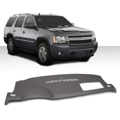 G-PLUS TPE Molded Dashboard Dash Cover Compatible with 2007-2014 Chevy Silverado Avalanche Suburban Tahoe/GMC Sierra Yukon (Gray)