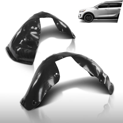 G-PLUS Front Fender Liner Set Left Right Side Compatible with Honda HR-V 1.8L 2019-2022 74100T7WA20, 74150T7WA20 Black