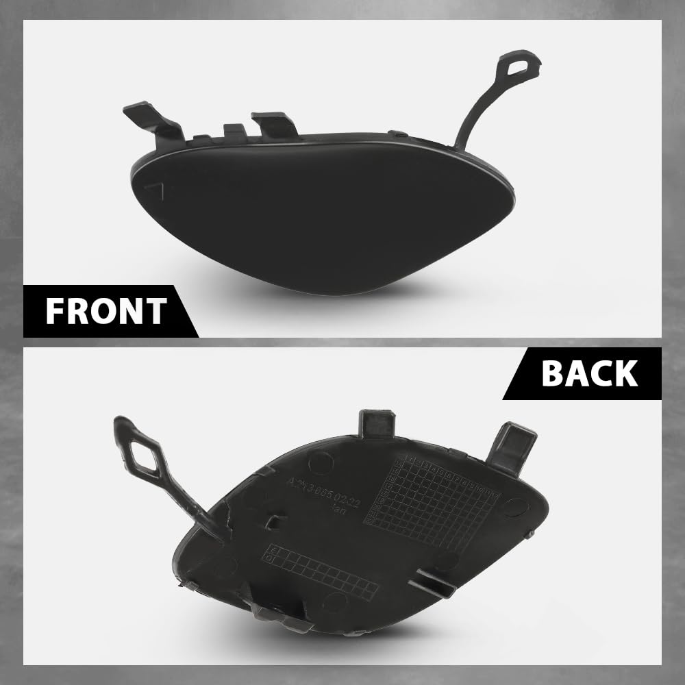 G-PLUS Bumper Tow Hook Cover Towing Eye Cap Front Right Compatible with Benz E 300 E 350 E 400 E 450 4Matic, Base 2.0L L4 3.0L V6 - Gas 2017-2020 A2138850222