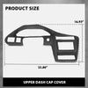 G-PLUS TPE Dashboard Dash Bezel Cover Compatible with Chevy Cavalier LS Sport 2002-2005/ Chevy Cavalier Z24 2000-2002/ Chevy Cavalier (submodel: Base, LS) 2000-2005