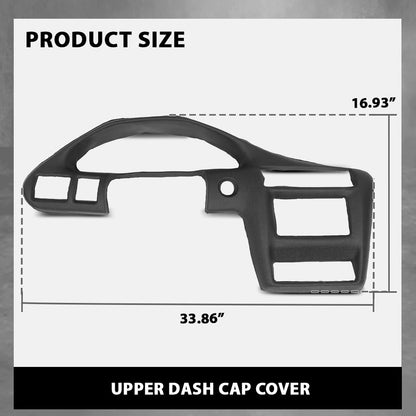 G-PLUS TPE Dashboard Dash Bezel Cover Compatible with Chevy Cavalier LS Sport 2002-2005/ Chevy Cavalier Z24 2000-2002/ Chevy Cavalier (submodel: Base, LS) 2000-2005