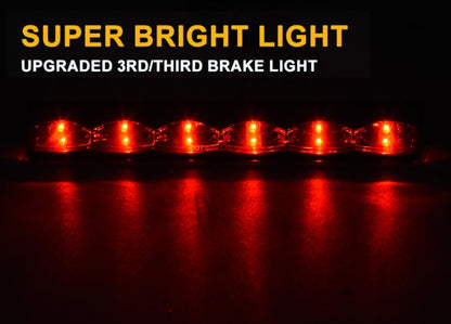 G-PLUS LED Third 3rd Brake Light, Truck Cap Topper Compatible With Leer Century Smoked Lens Chrome Housing ARE
