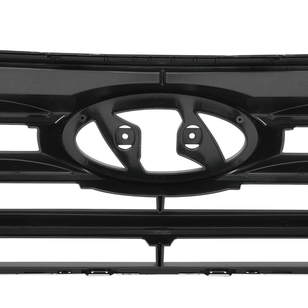 G-PLUS Grille Assembly Compatible with Hyundai Santa Fe Sport 2017 2018 ABS Plastic Grill 863514Z500, HY1200201