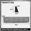 G-PLUS Front Bumper Billet Grille Stainless Compatible with Chevy Blazer Suburban C/K Pickup 1973-1980, Fit GMC C/K Pickup Suburban 1973-1980 Black Grill