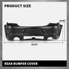 G-PLUS Rear Bumper Cover w/Holes Compatible with Dodge Charger 2020 2021 2022 2023, 68488292AA, CH1100A56, Primed Black