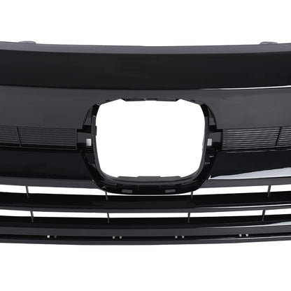 G-PLUS Front Bumper Grill W/Gloss Black Trim Compatible with Honda Pilot Upper Grille Assembly 2019 2020 2021 HO1210158, 71150TG7A50