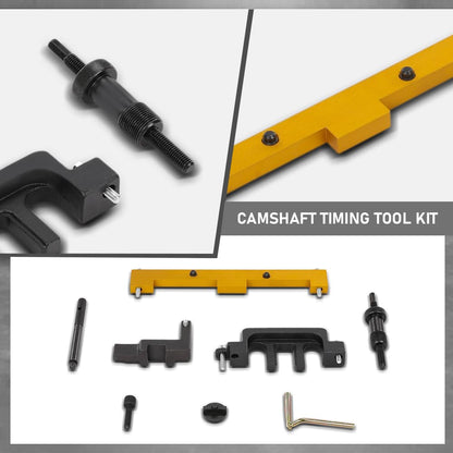 G-PLUS Camshaft Timing Tool Kit Compatible with BMW 318I 320I 316I E87 E46 E60 E90 E85 N42 N46 N46T 45 Steel Black