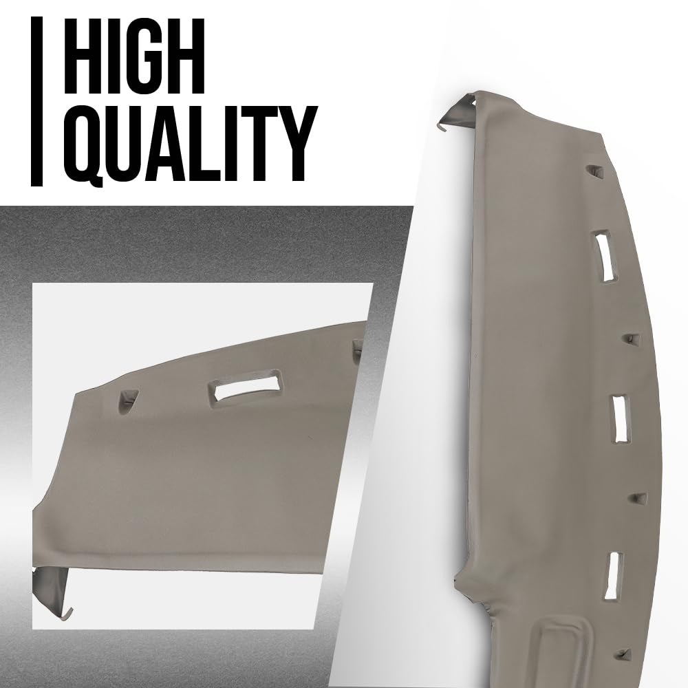 G-PLUS TPE Dash Cover Dashboard Compatible with Dodge Ram 1500 2500 3500 Truck 1994-1997 Gold & Black