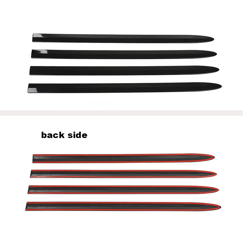 G-PLUS Outside Side Door Body Molding Trim Compatible with 2019-2021 Chevy Silverado 1500 Crew Cab ONLY Replacement Chrome Side Body Trim Molding