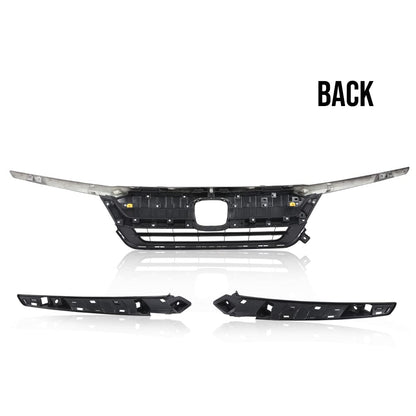 G-PLUS Front Bumper Grill W/Gloss Black Trim Compatible with Honda Pilot Upper Grille Assembly 2019 2020 2021 HO1210158, 71150TG7A50
