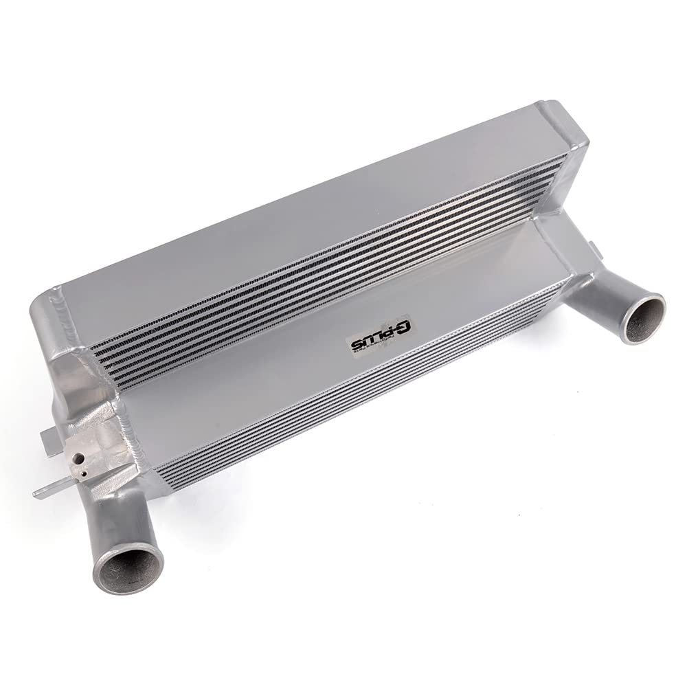 Performance Front Mount Aluminum Intercooler Compatible With Ford Mustang 2.3L EcoBoost 2015 2016 2017 Silver